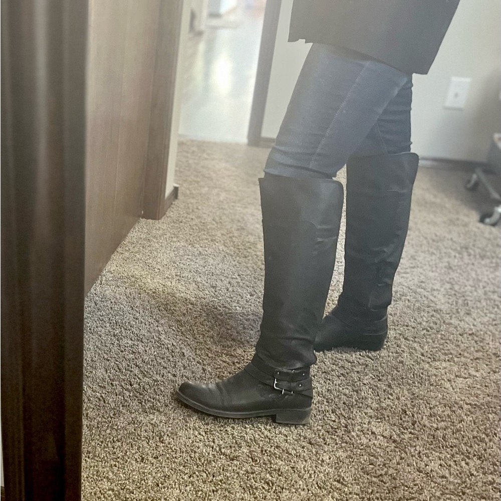 Lexi and Abbie tall black boots